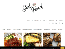 Tablet Screenshot of girlplusfood.com